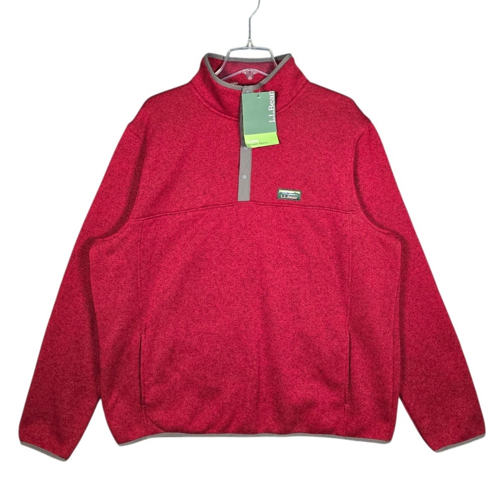 LL Bean Sweater Fleece Pullover Mens Size XL Tall XLT Slightly Fitted 502793 NWT